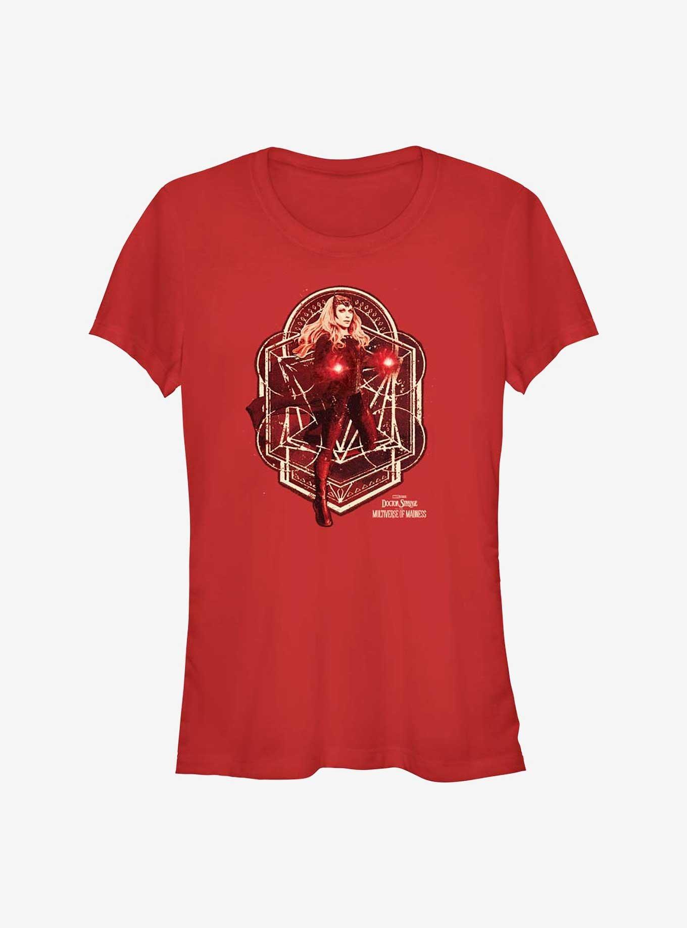 Marvel Doctor Strange In The Multiverse Of Madness Wanda Magic Girls T-Shirt, RED, hi-res