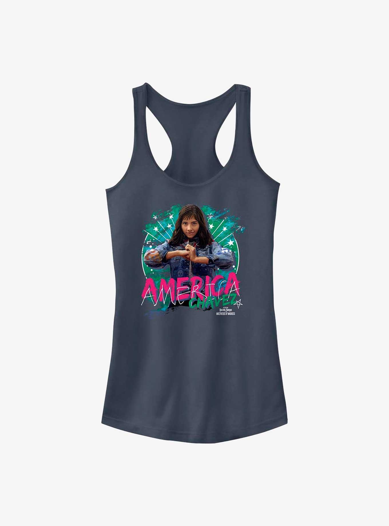 Marvel Doctor Strange In The Multiverse Of Madness Chavez Hero Graphic Girls Tank, INDIGO, hi-res