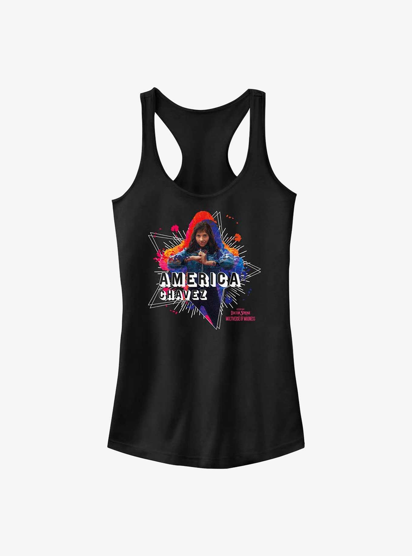 Marvel Doctor Strange In The Multiverse Of Madness Chavez Paint Girls Tank, BLACK, hi-res