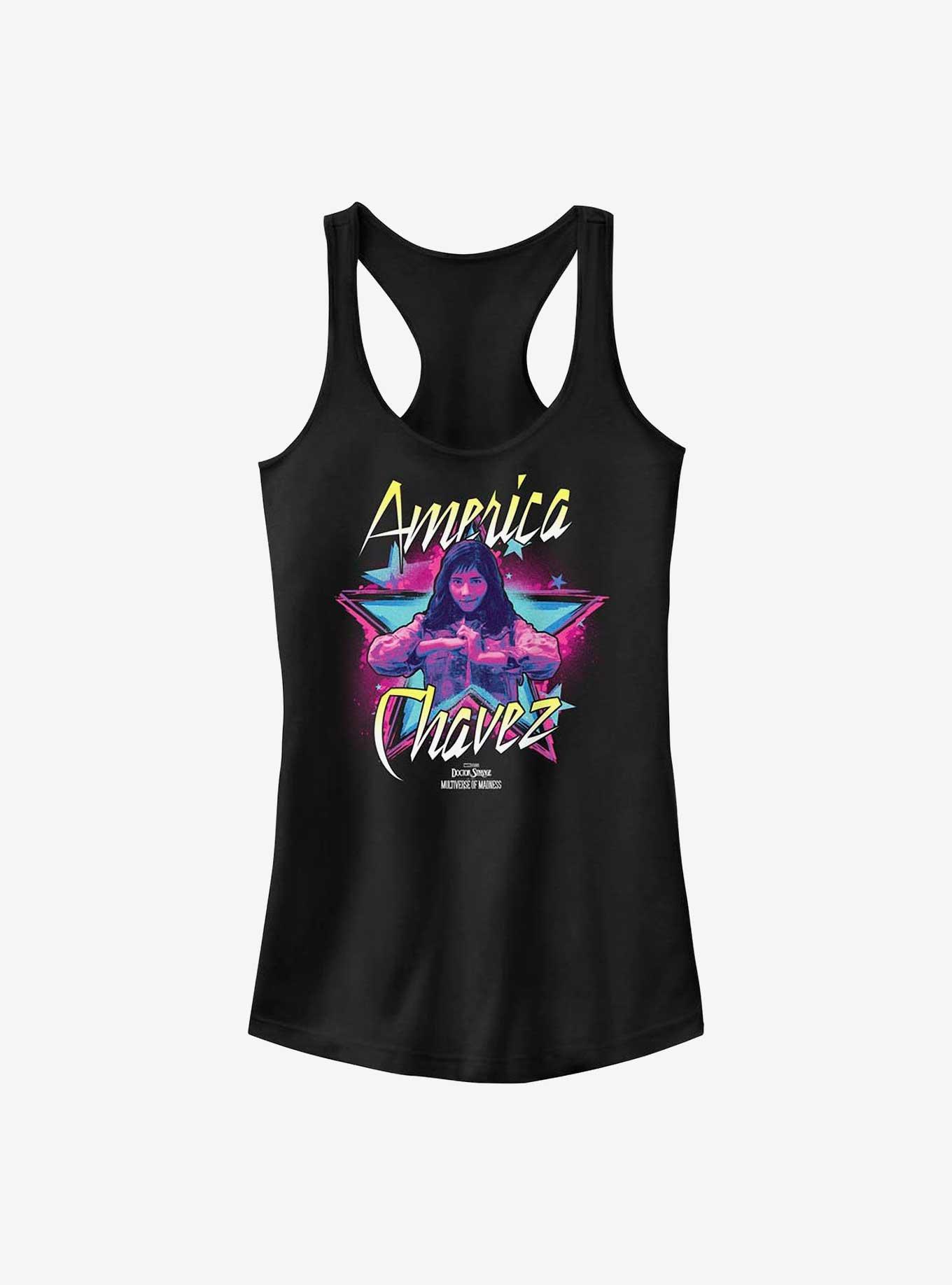 Marvel Doctor Strange In The Multiverse Of Madness Chavez Star Girls Tank, BLACK, hi-res