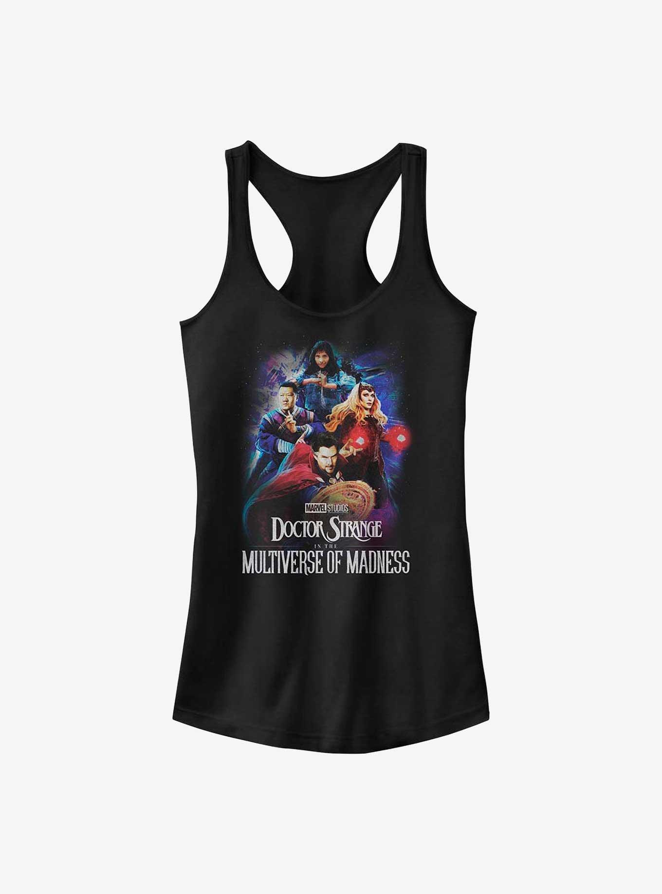 Marvel Doctor Strange In The Multiverse Of Madness Poster Group Girls Tank, BLACK, hi-res