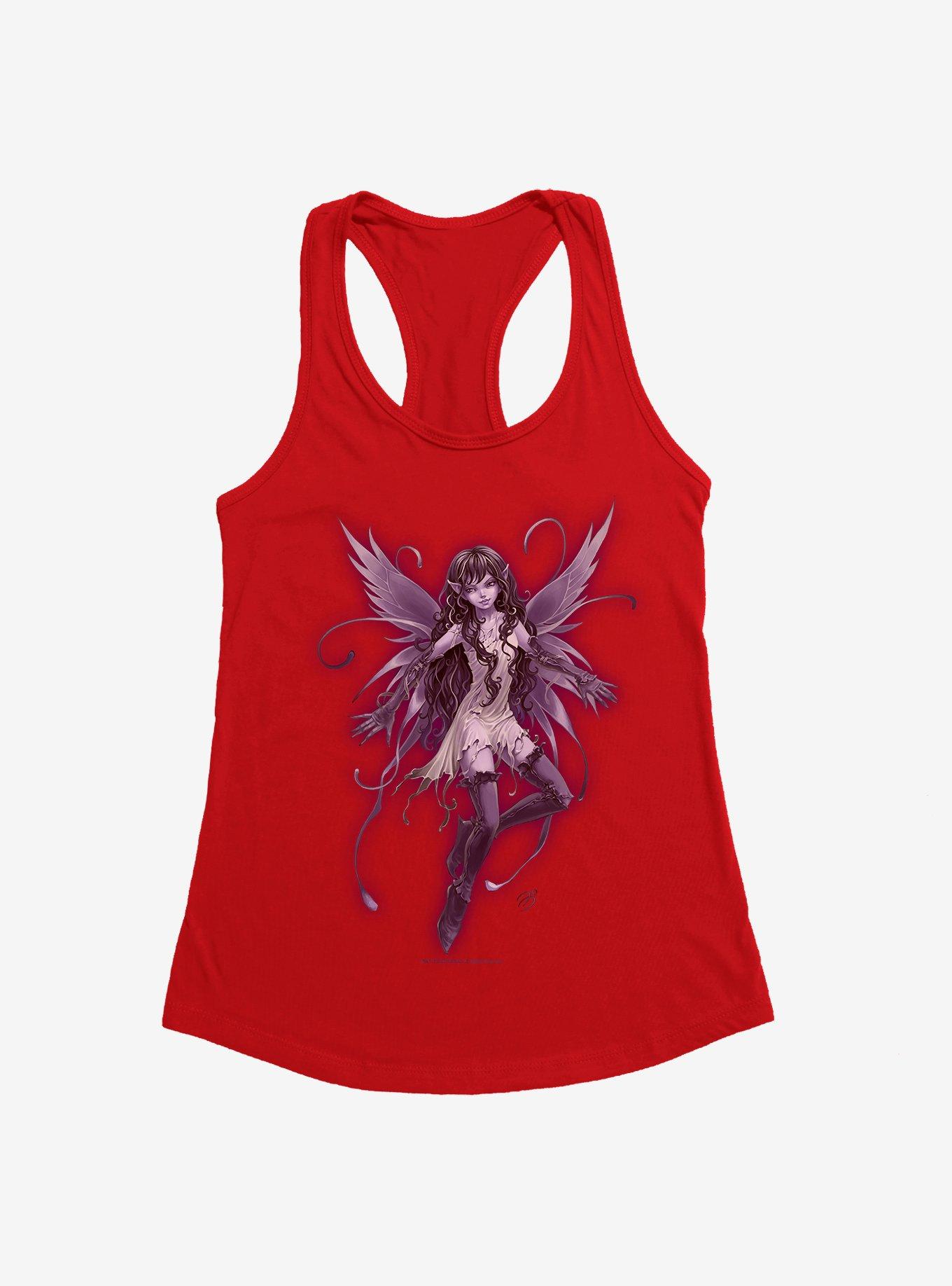 Fairies By Trick Purple Pixie Fairy Womens Tank Top, RED, hi-res