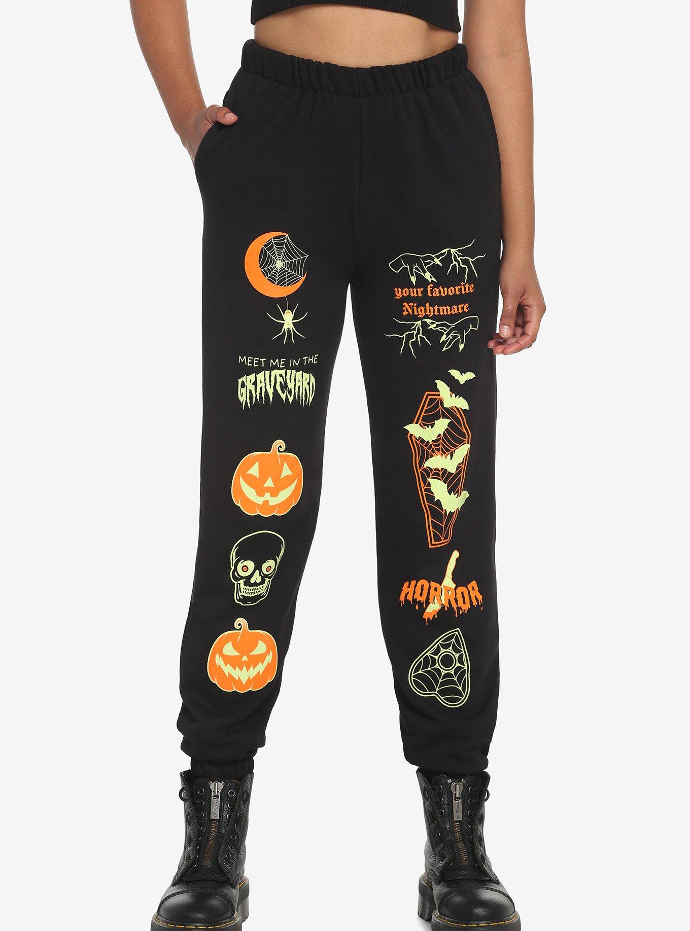 Scream Queen Glow-In-The-Dark Icons Girls Sweatpants