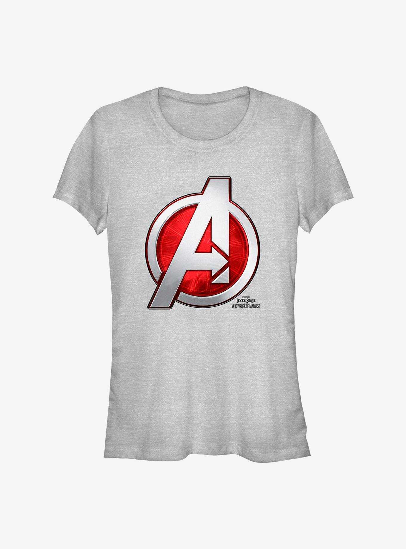 Marvel Doctor Strange In The Multiverse Of Madness Avengers Logo Girls T-Shirt, , hi-res
