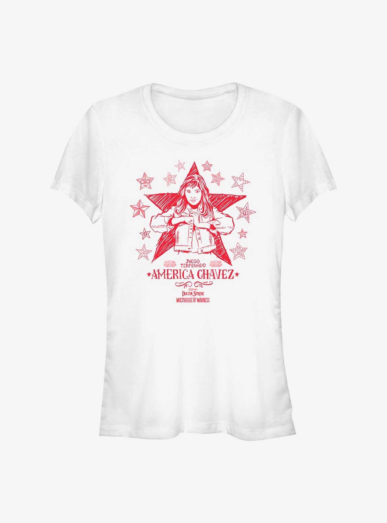 Marvel Doctor Strange In The Multiverse Of Madness Doodle Chavez Girls T-Shirt, , hi-res