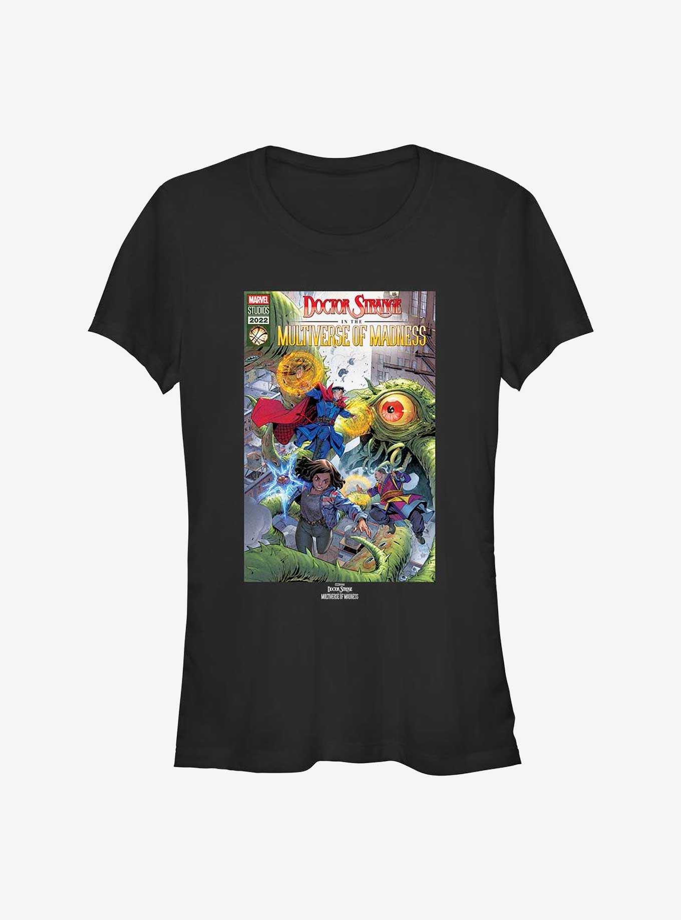 Marvel Doctor Strange In The Multiverse Of Madness Modern Comic Cover Girls T-Shirt, , hi-res
