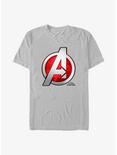 Marvel Doctor Strange In The Multiverse Of Madness Avengers Logo T-Shirt, SILVER, hi-res