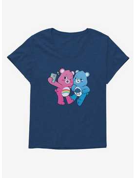 Care Bears Grumpy And Cheer Annoyed Selfie Plus Girls T-Shirt, , hi-res