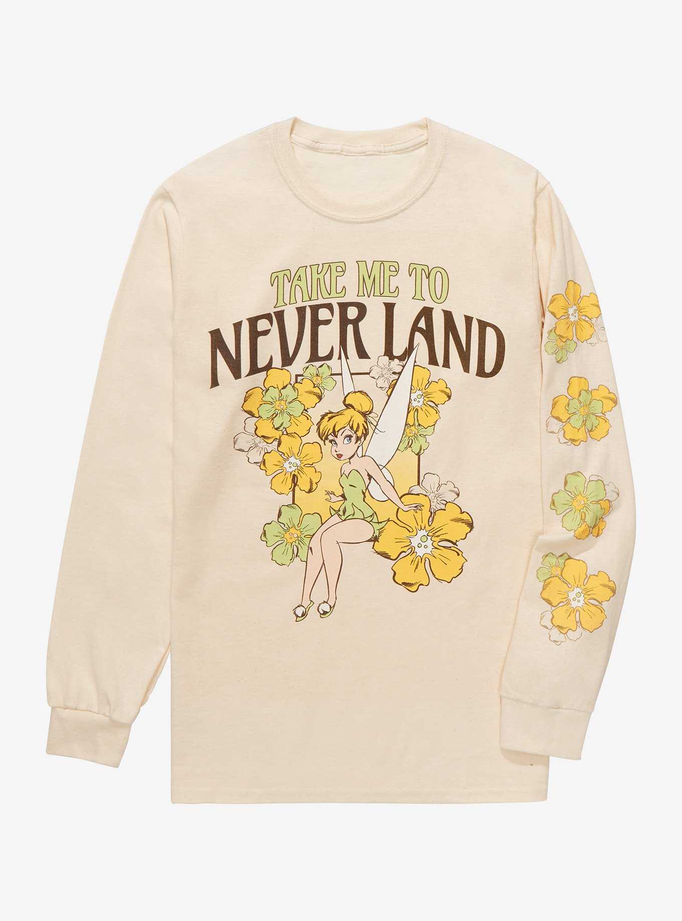 Tinker BoxLunch T-Shirt Bell Pan BoxLunch | - Peter Disney Sleeve Long Exclusive Neverland