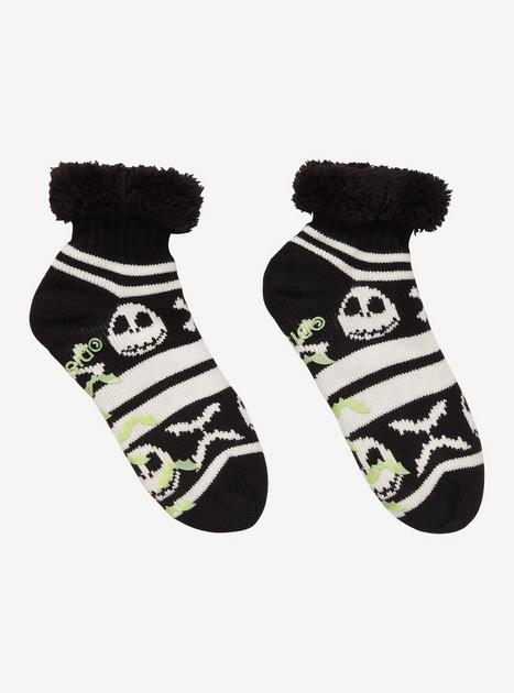 The Nightmare Before Christmas Jack & Bat Cozy Slipper Socks | Hot Topic