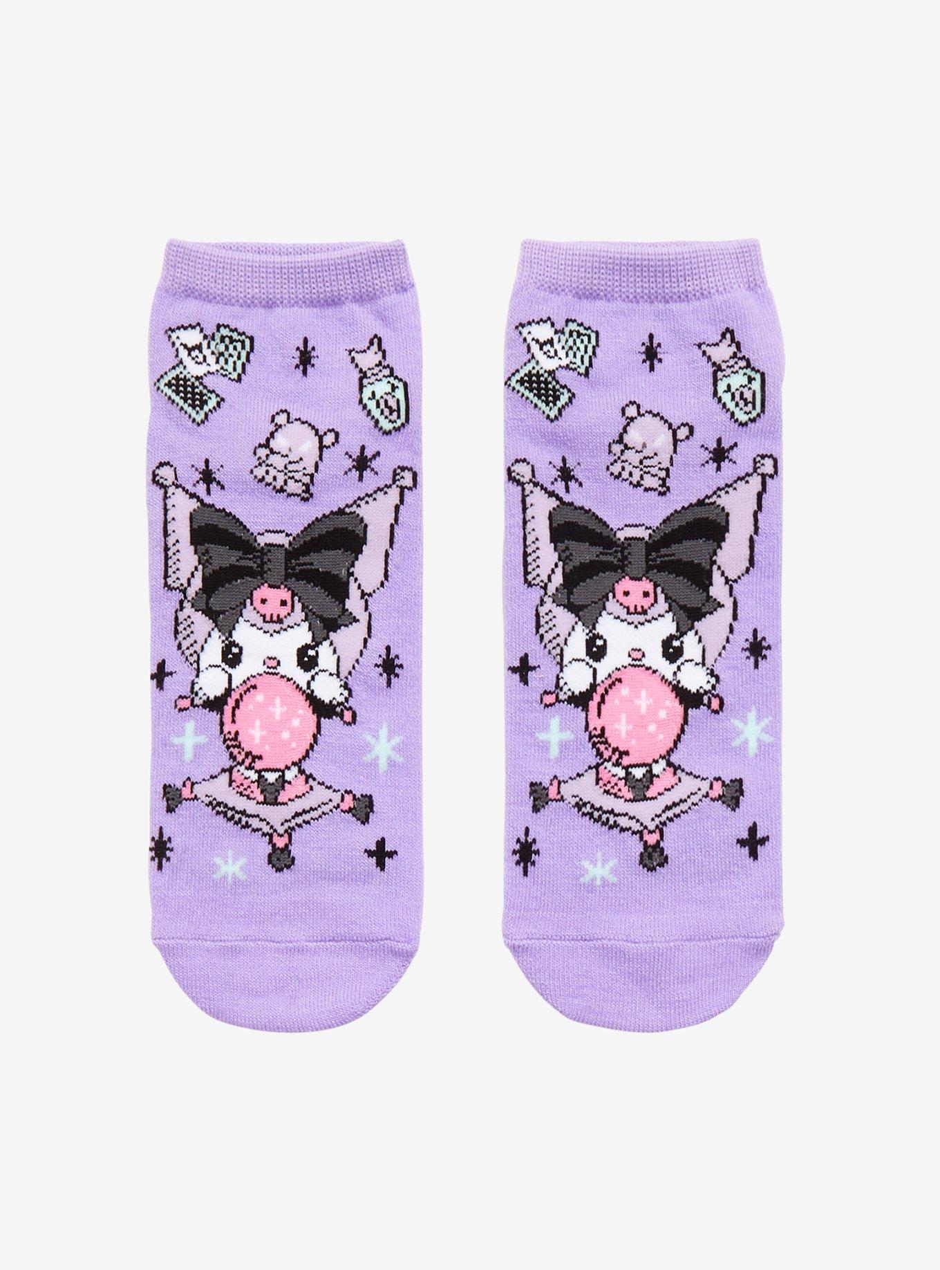 Kuromi Crystal Ball No-Show Socks, , hi-res