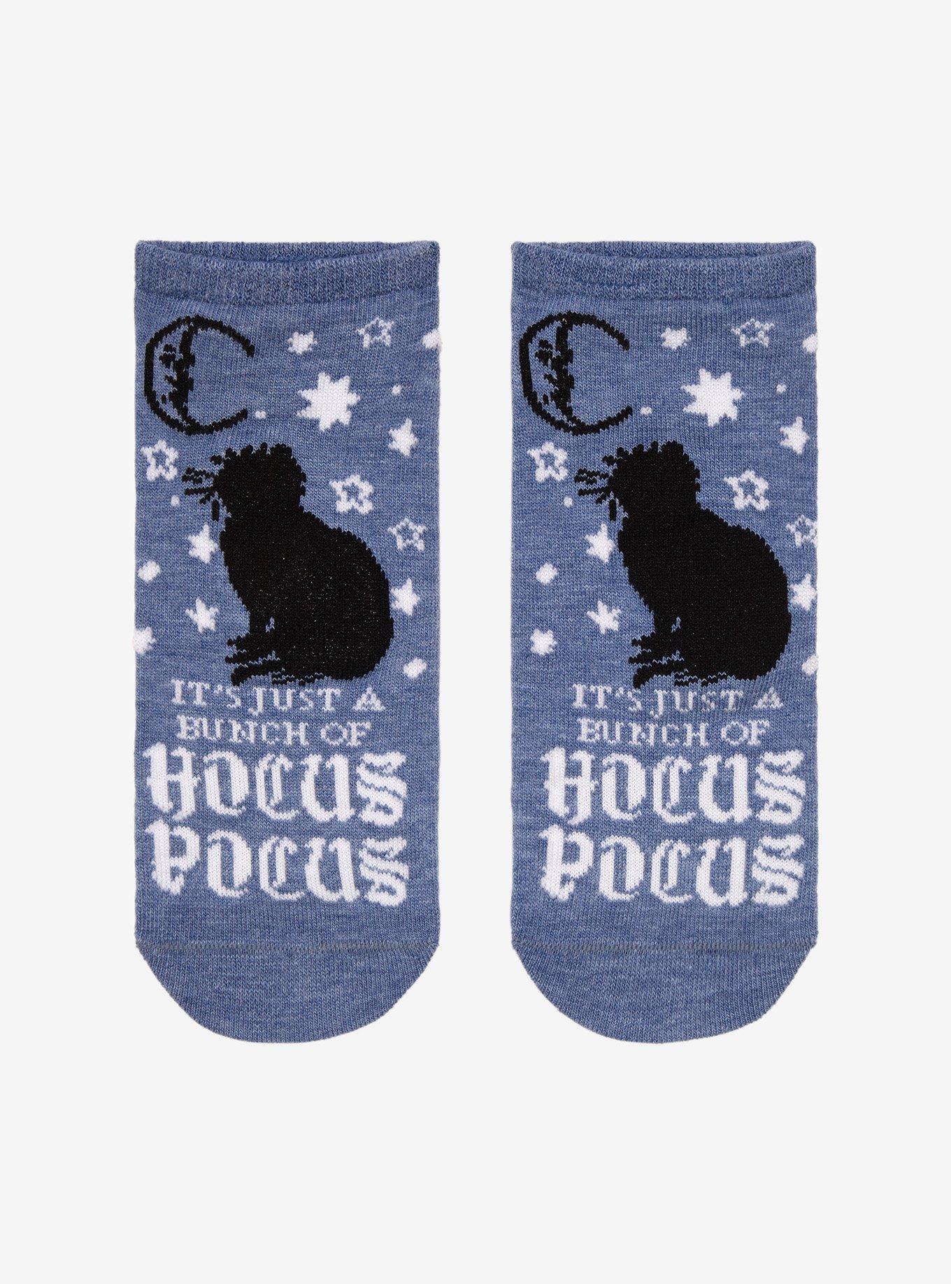 Disney Hocus Pocus Cat Glow-In-The-Dark No-Show Socks, , hi-res