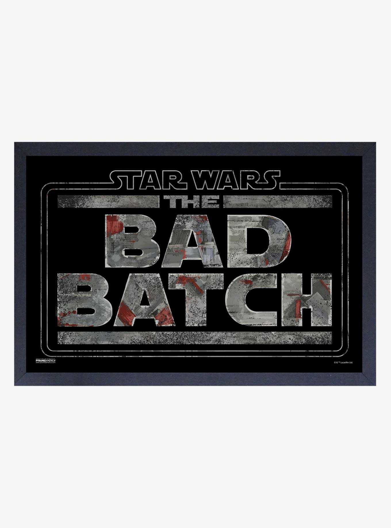 Star Wars The Bad Batch Logo Framed Wood Wall Art, , hi-res