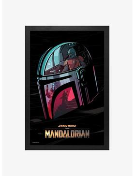 Star Wars The Mandalorian Helmet Scenes Framed Wood Wall Art, , hi-res