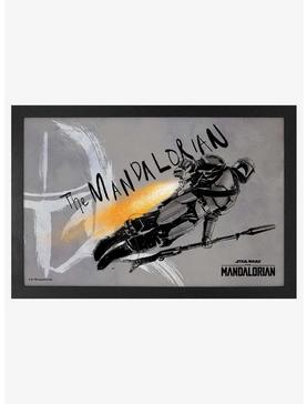 Star Wars The Mandalorian Rocket Fly Framed Wood Wall Art, , hi-res