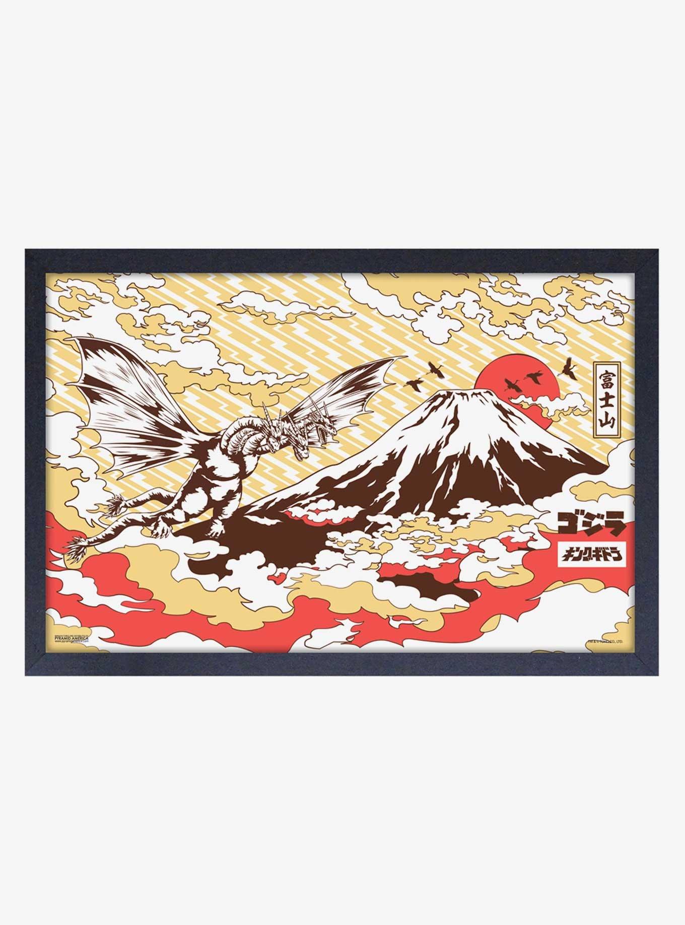 Godzilla Fuji Framed Wood Wall Art, , hi-res