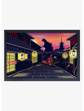 Godzilla Kimono Framed Wood Wall Art, , hi-res