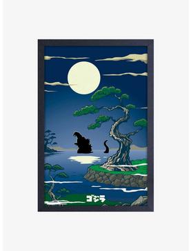 Godzilla Moon Framed Wood Wall Art, , hi-res