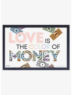 Monopoly Love is the Color of Money Framed Wood Wall Art, , hi-res