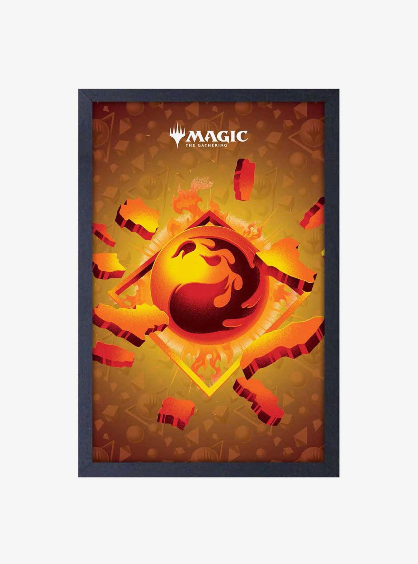 Magic The Gathering Fire Framed Wood Wall Art, , hi-res