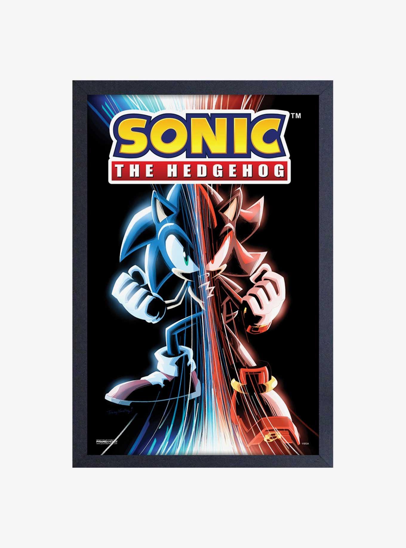 Sonic the Hedgehog Game Over Framed Wood Wall Art