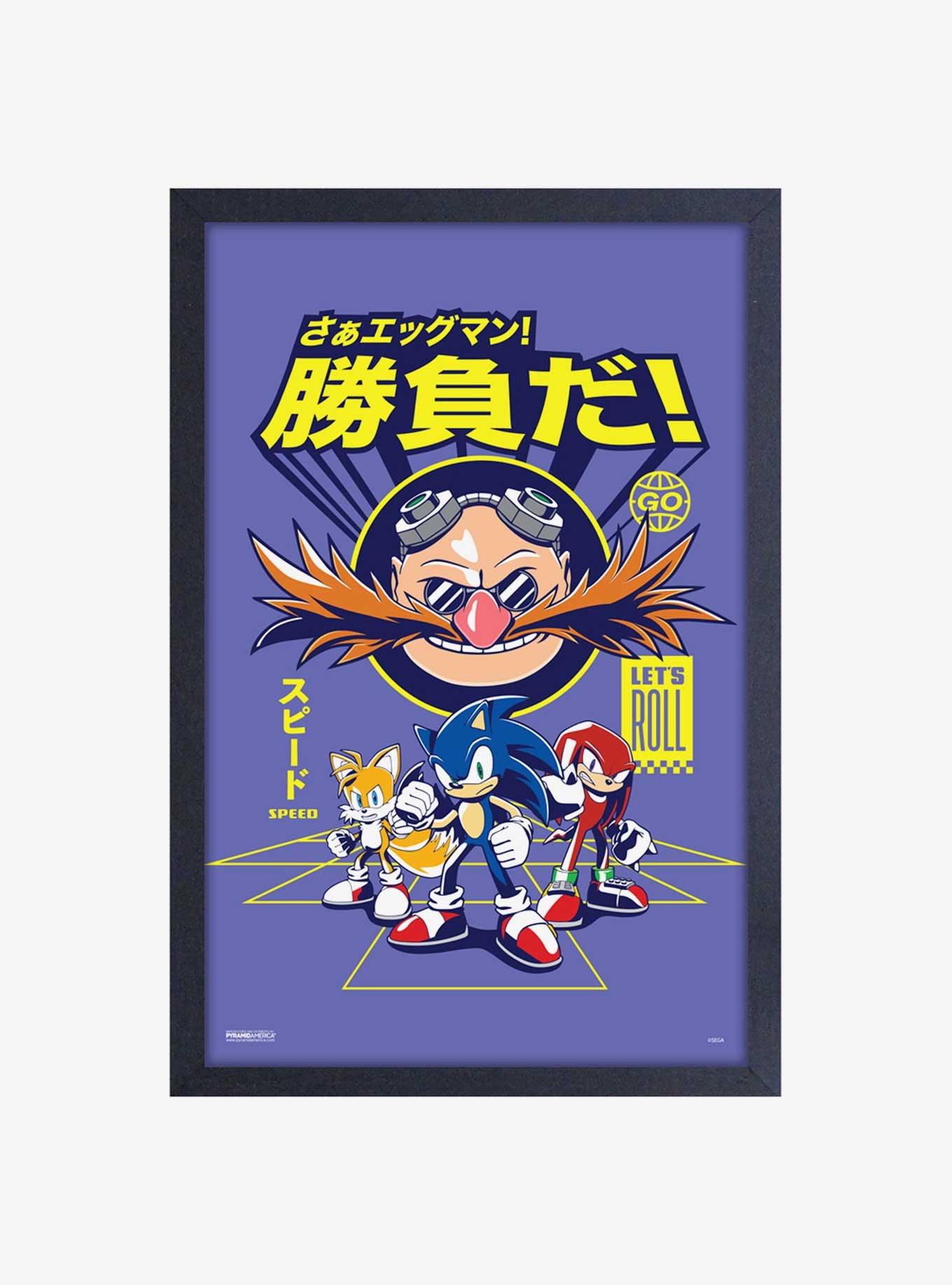 Sonic the Hedgehog Let's Roll Framed Wood Wall Art, , hi-res