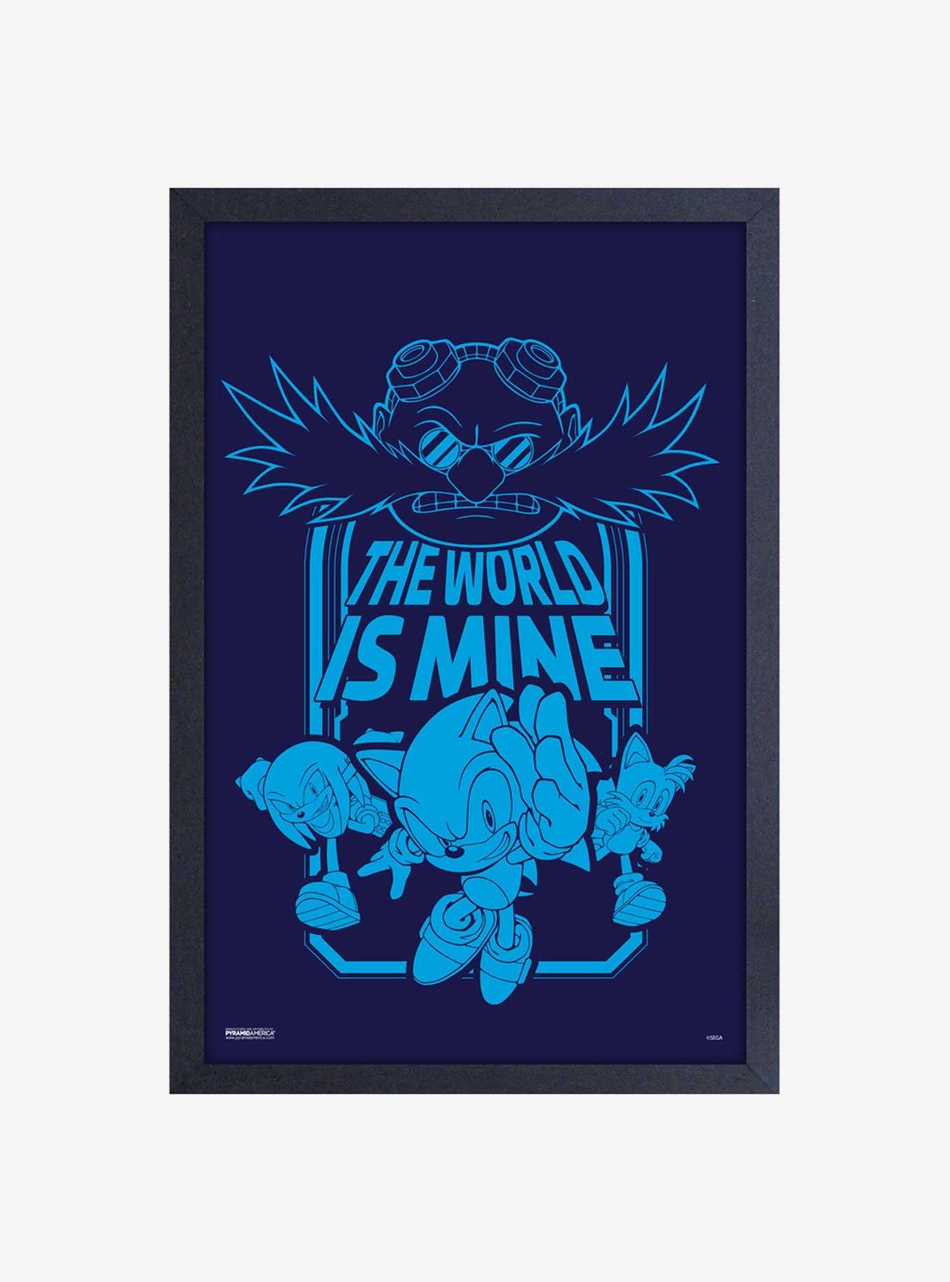 Sonic the Hedgehog World is Mine Framed Wood Wall Art