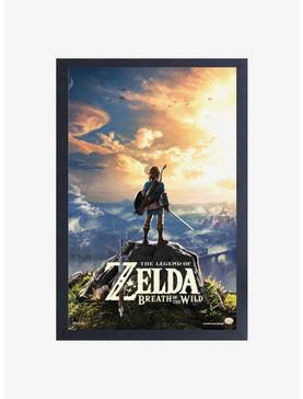 Plus Size Nintendo Legend of Zelda Breath of the Wild Hyrule Landscape Framed Wood Wall Art, , hi-res