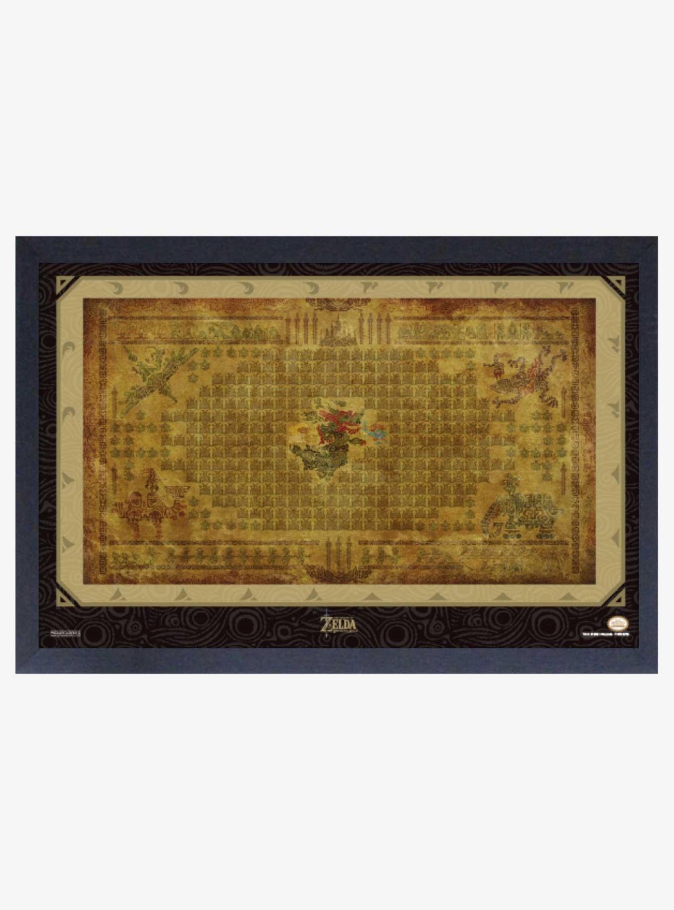 Nintendo Legend of Zelda Breath of the Wild Calamity Ganon Tapestry Framed Wood Wall Art 