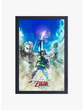 Nintendo Legend of Zelda Skyward SwordLink Attack Pose Framed Wood Wall Art, , hi-res