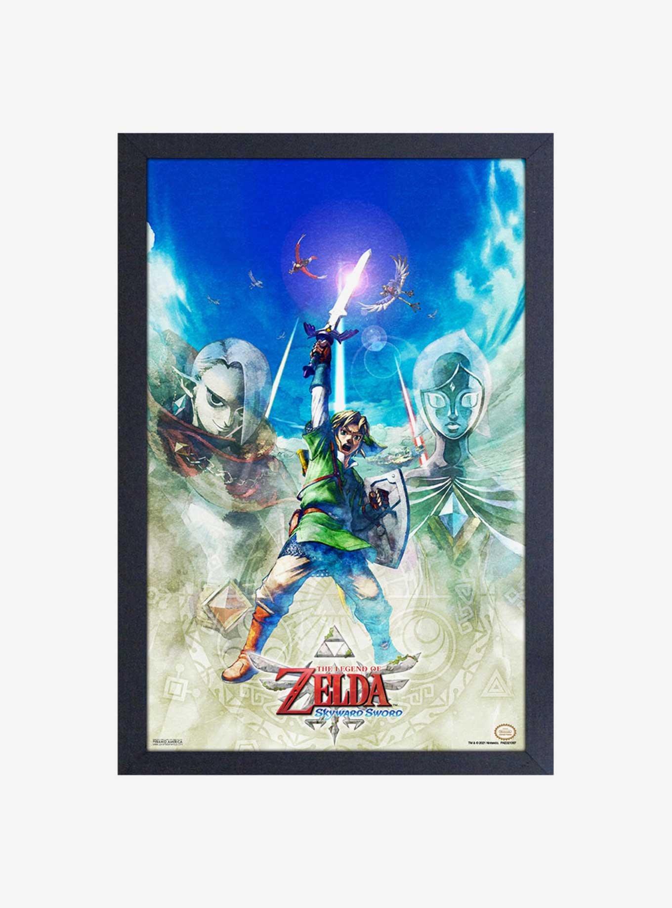 Nintendo Legend of Zelda Skyward SwordLink Attack Pose Framed Wood Wall Art, , hi-res