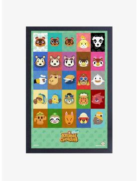 Nintendo Animal Crossing New Horizons Character Icons Framed Wood Wall Art, , hi-res