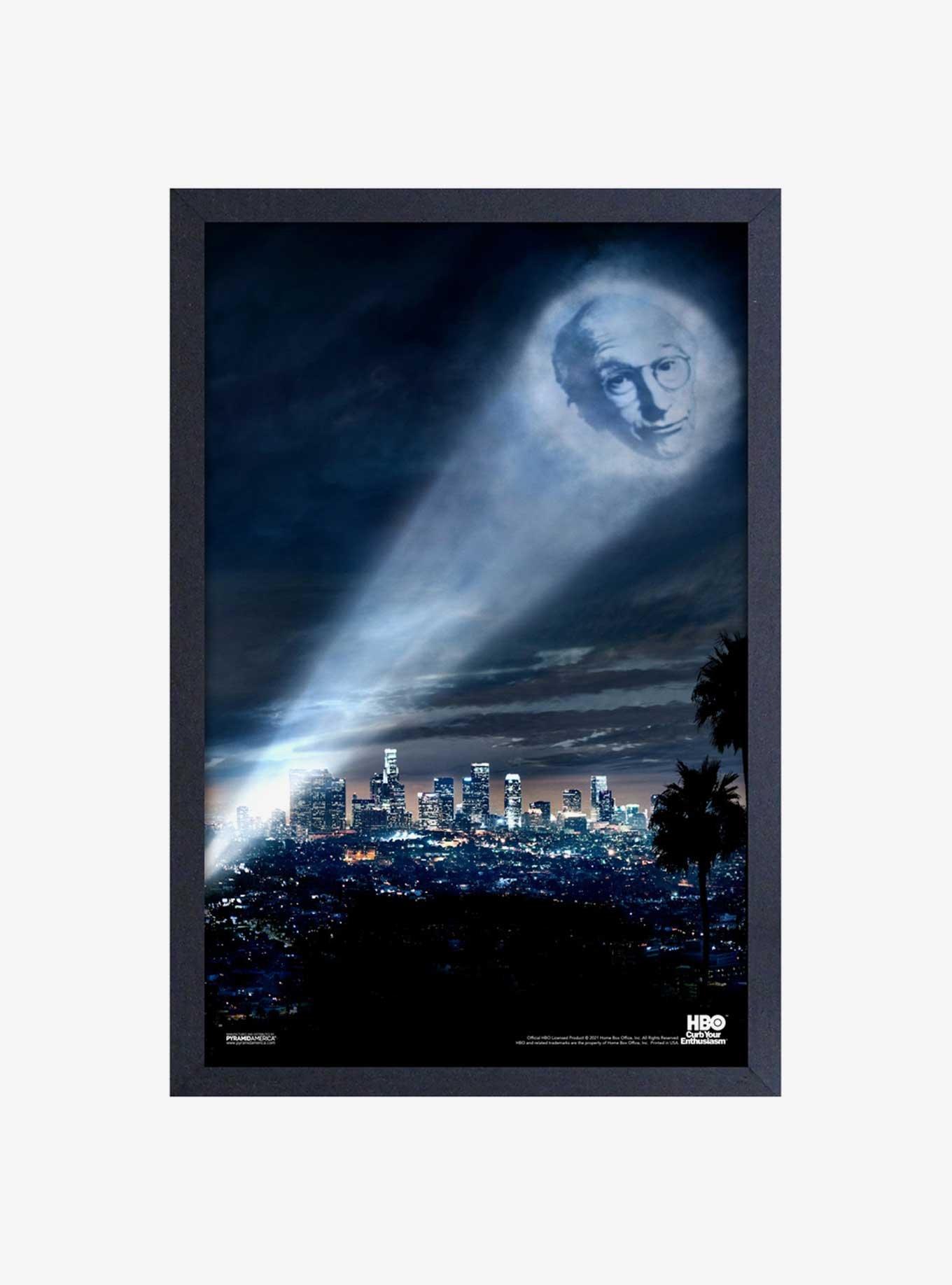 Curb Your Enthusiasm Bat Signal Framed Wood Wall Art, , hi-res