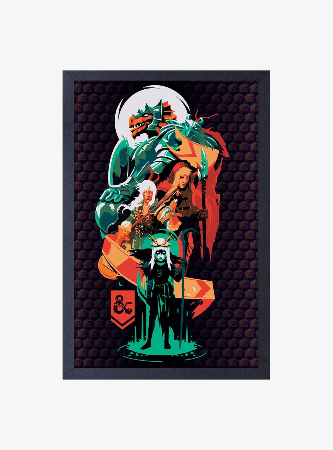 Dungeons and Dragons Against The Odds Framed Wood Wall Art, , hi-res