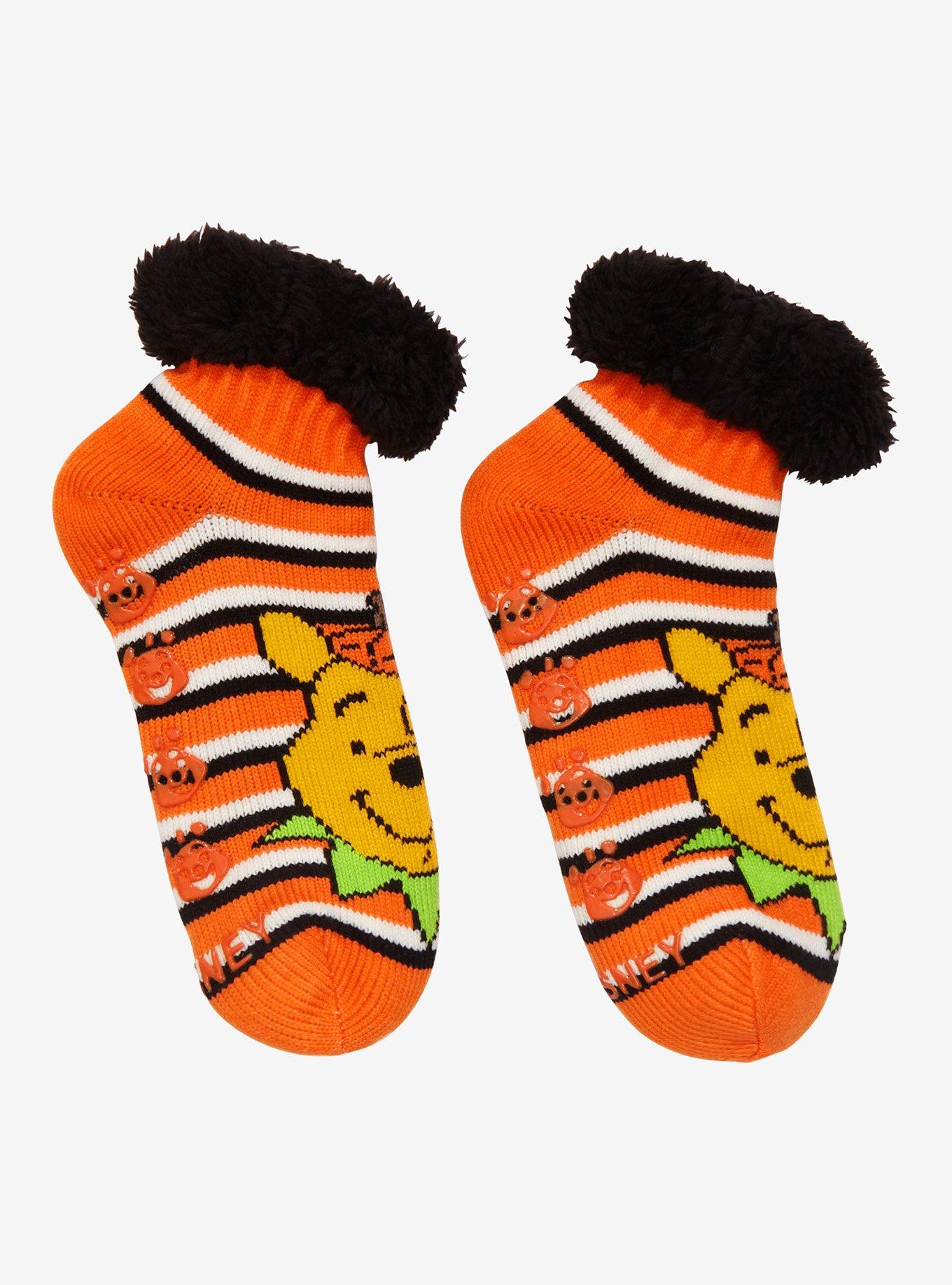 Disney Winnie The Pooh Pumpkin Cozy Socks, , hi-res