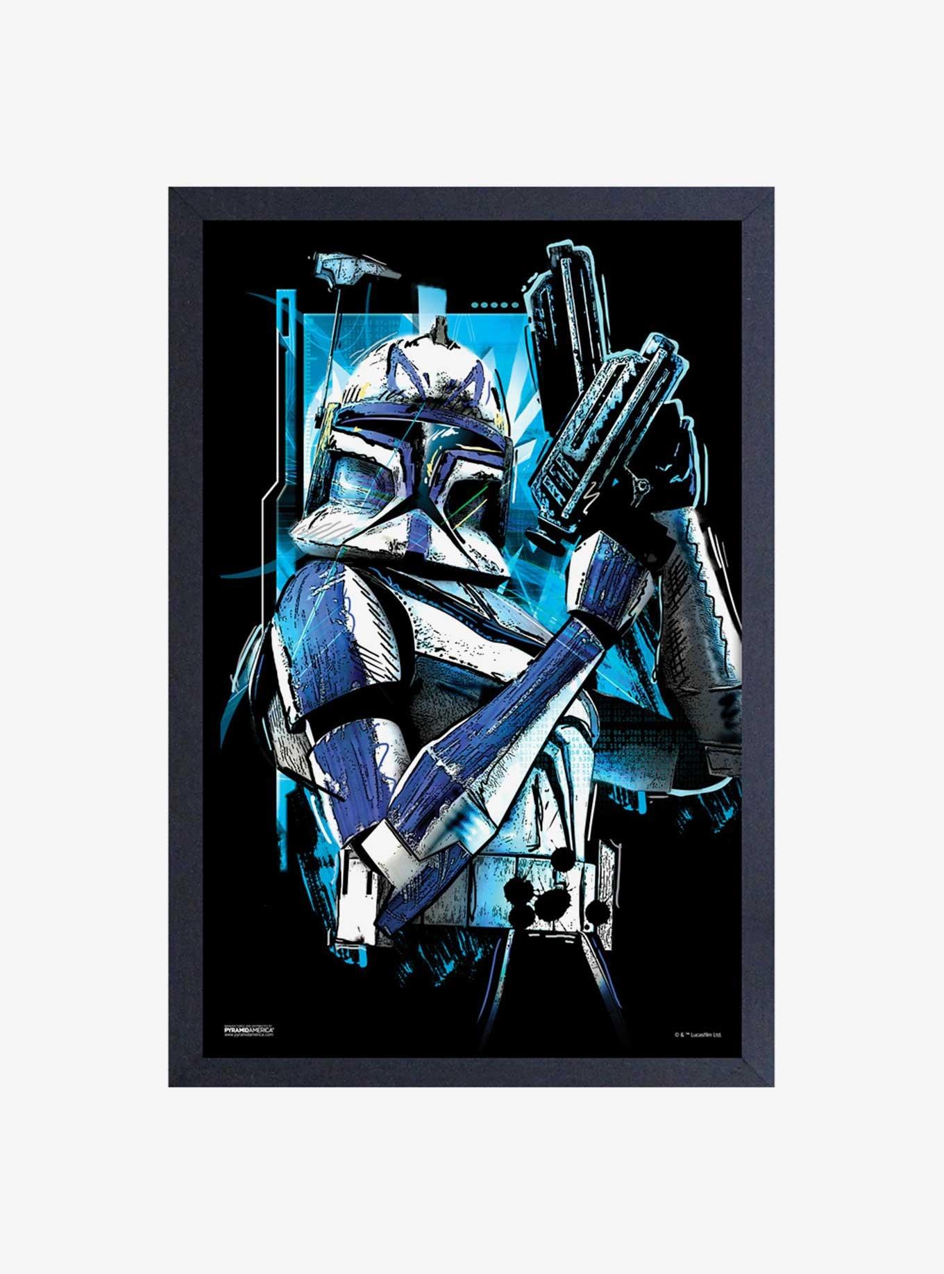 Star Wars The Clone Wars Clone Rex Framed Wood Wall Art, , hi-res