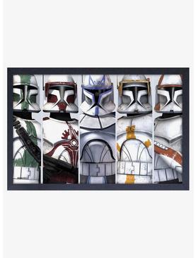 Star Wars The Clone Wars Troopers Group Framed Wood Wall Art, , hi-res