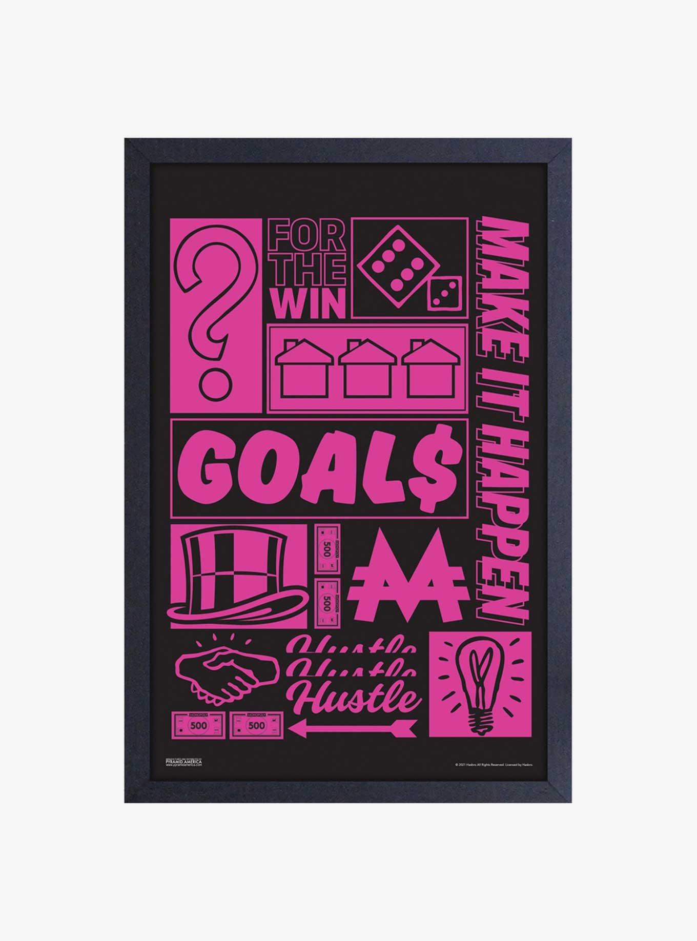 Monopoly Goals Framed Wood Wall Art, , hi-res