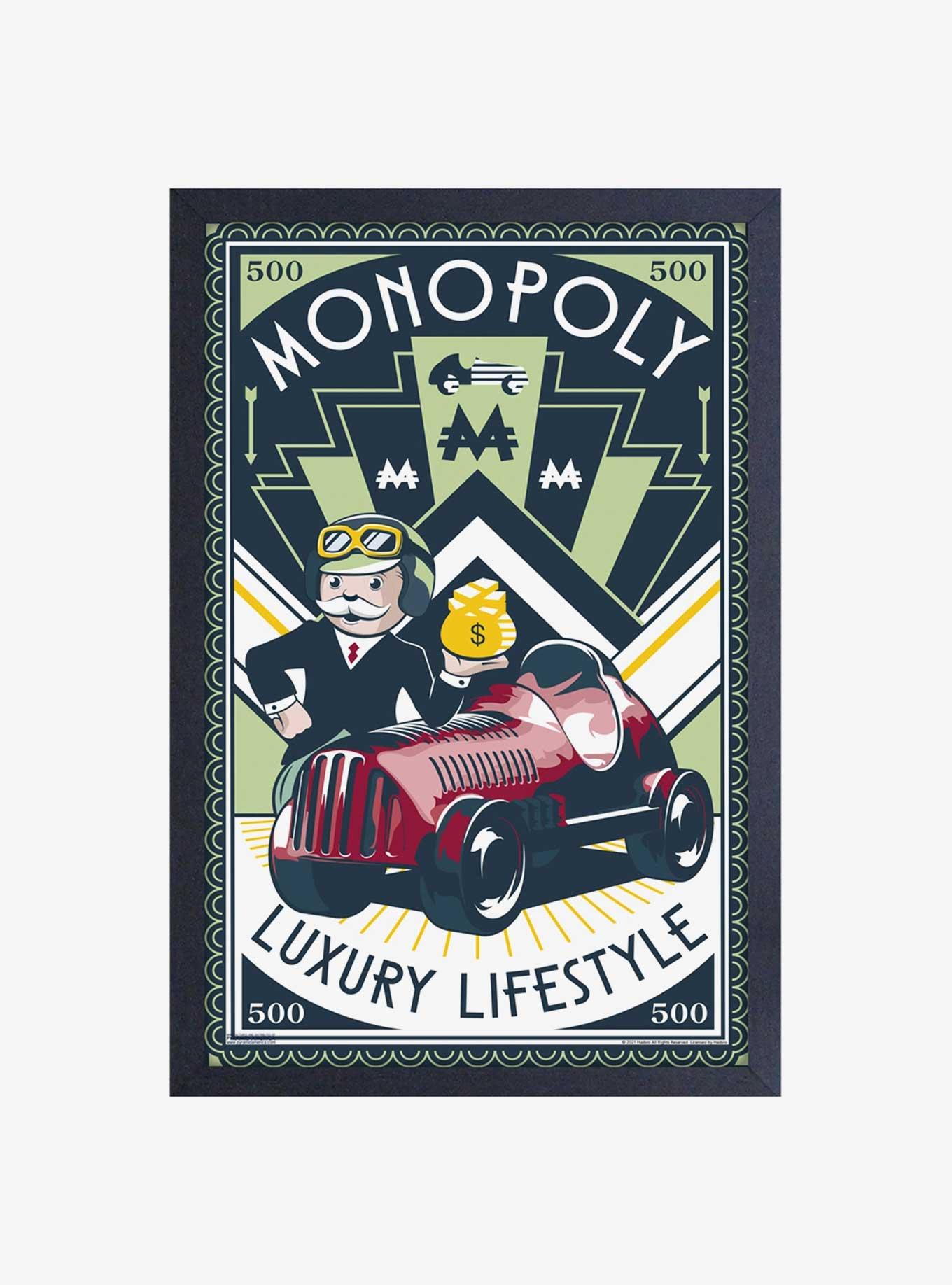 Monopoly Luxury Wealth Framed Wood Wall Art, , hi-res