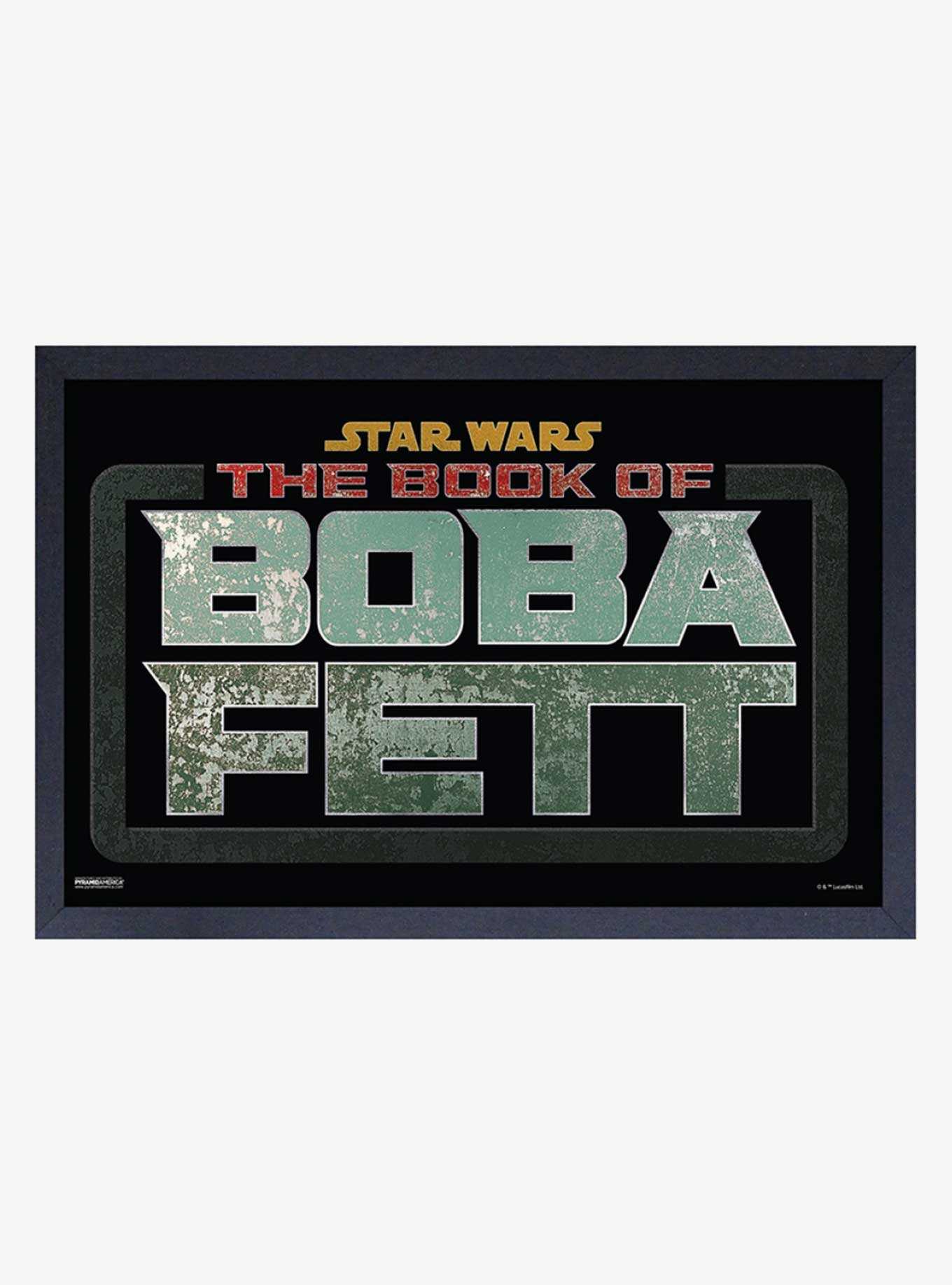 Star Wars Book of Boba Fett Logo Metal Framed Wood Wall Art, , hi-res