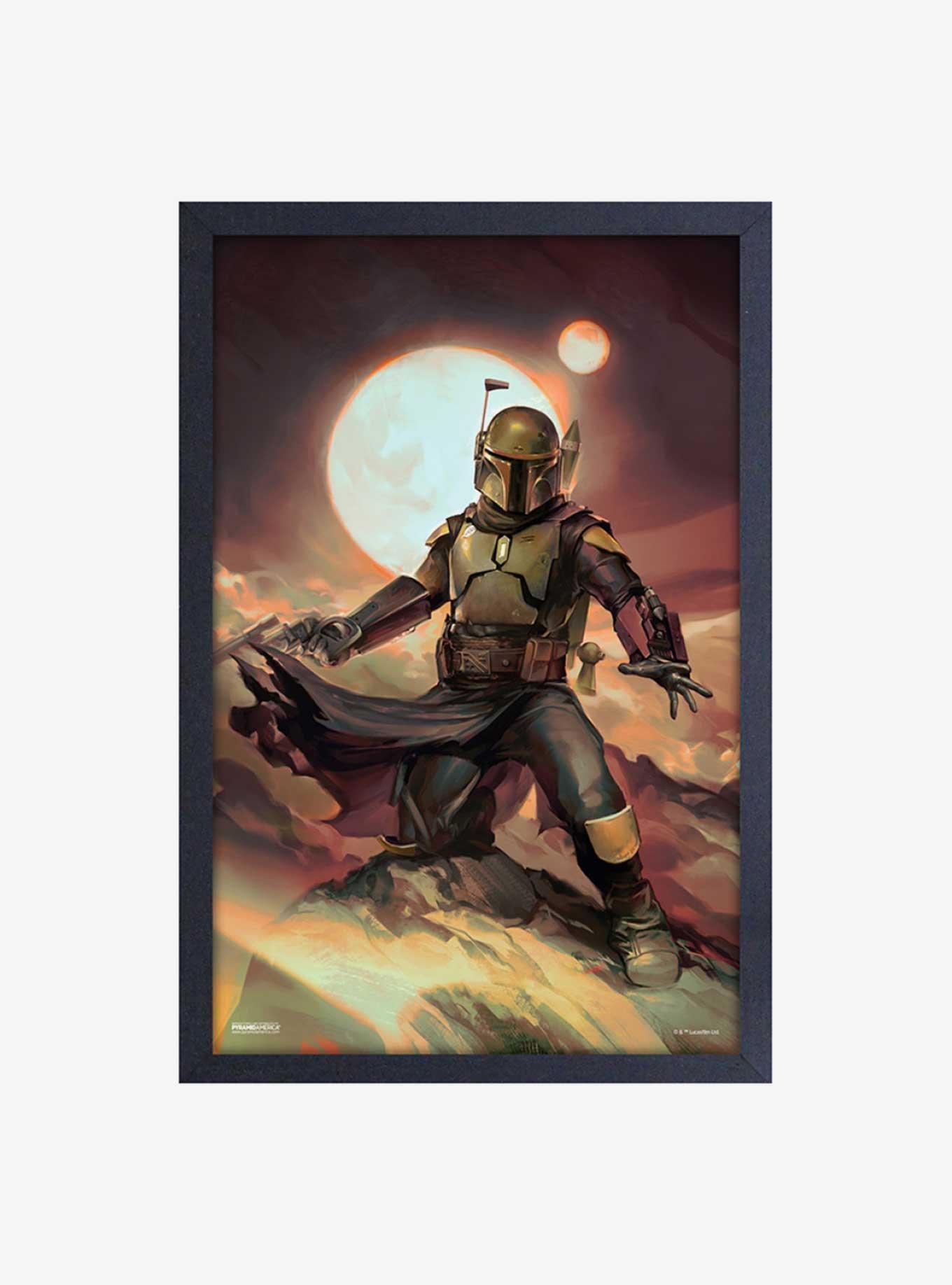 Star Wars Book of Boba Fett Mountain Top Framed Wood Wall Art, , hi-res