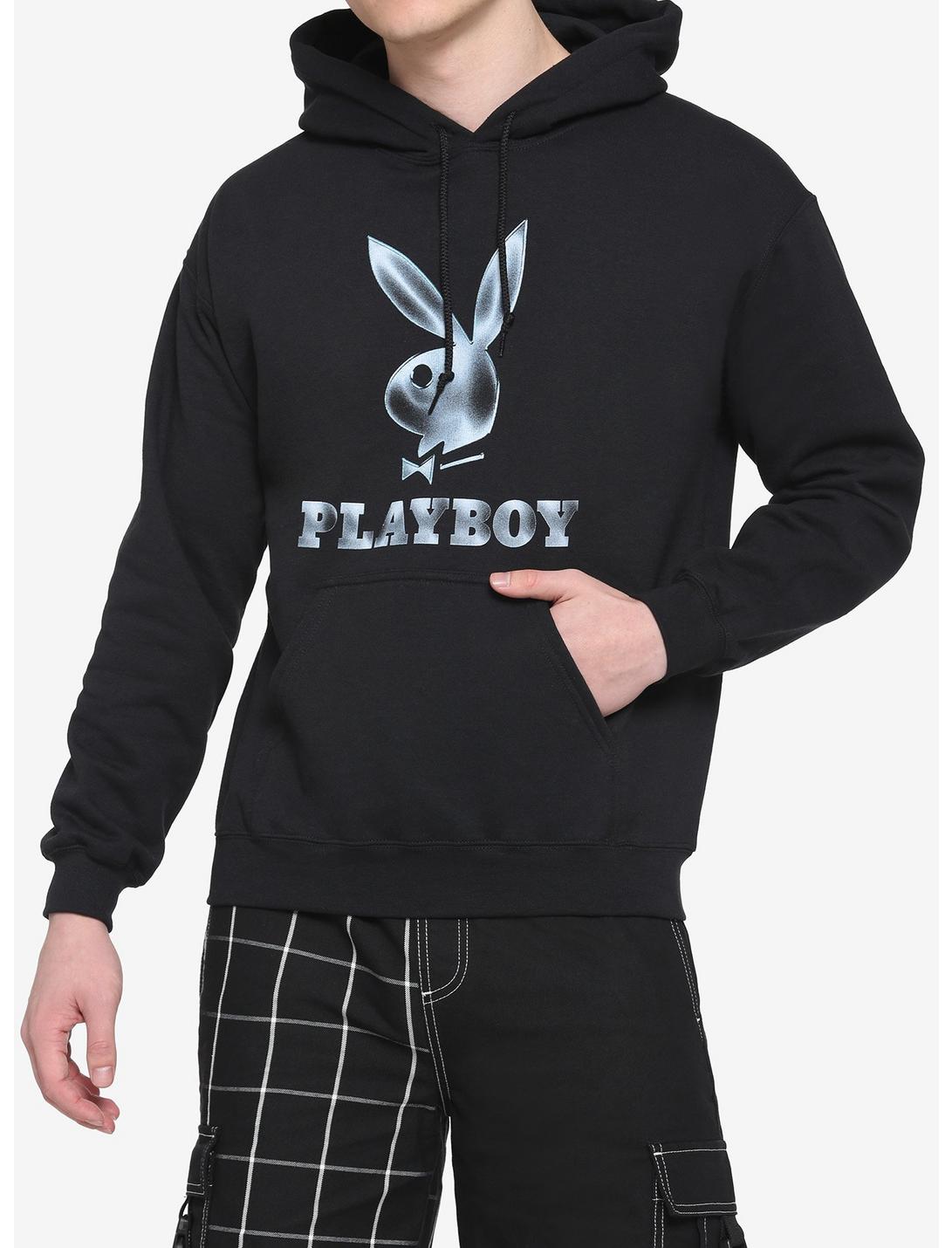 Playboy Logo Hoodie, BLACK, hi-res