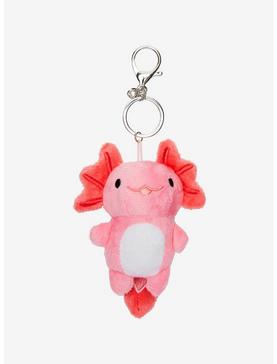 Pink Axolotl Plush Key Chain, , hi-res