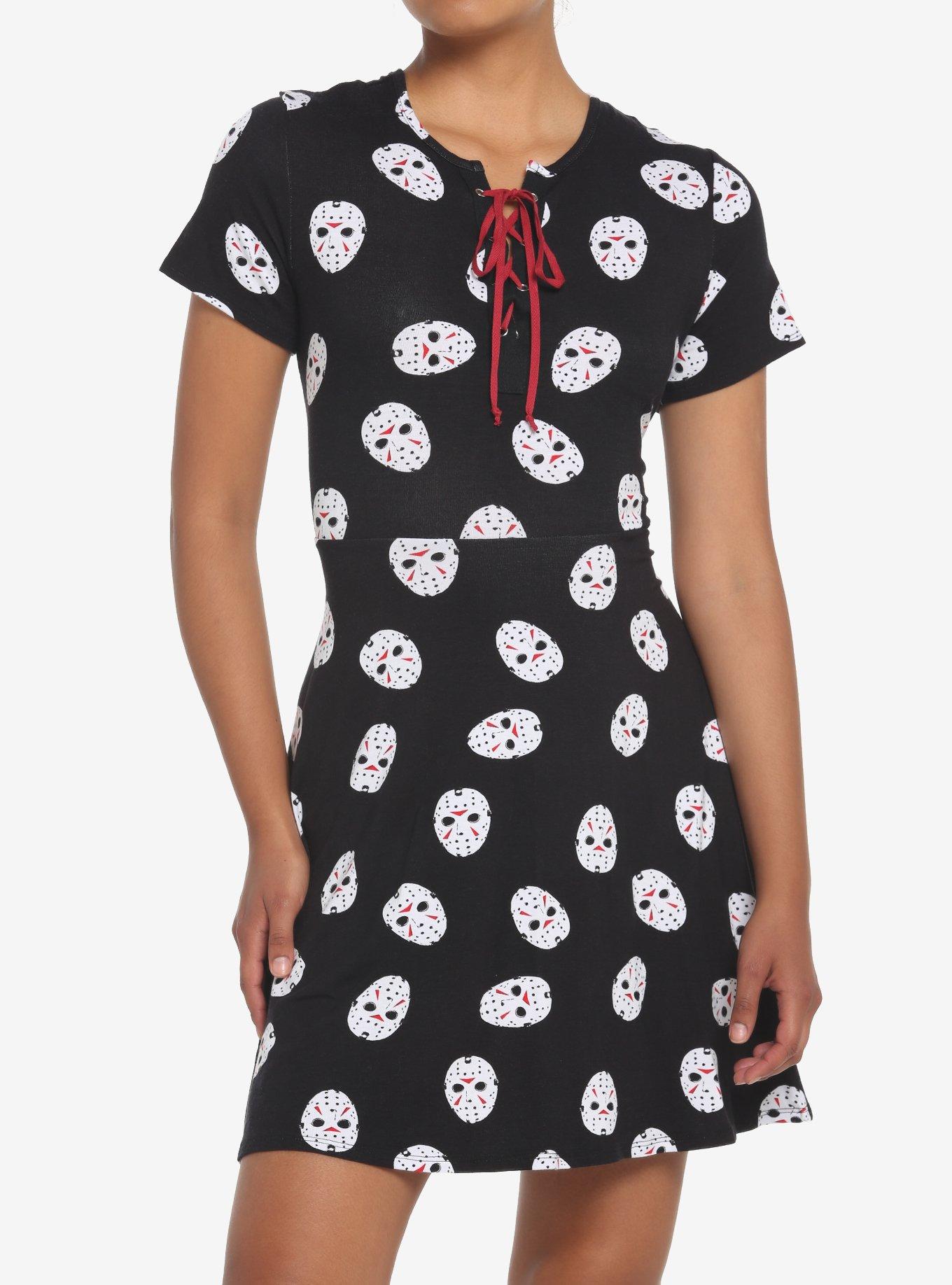 Friday The 13th Jason Mask Skater Dress, , hi-res