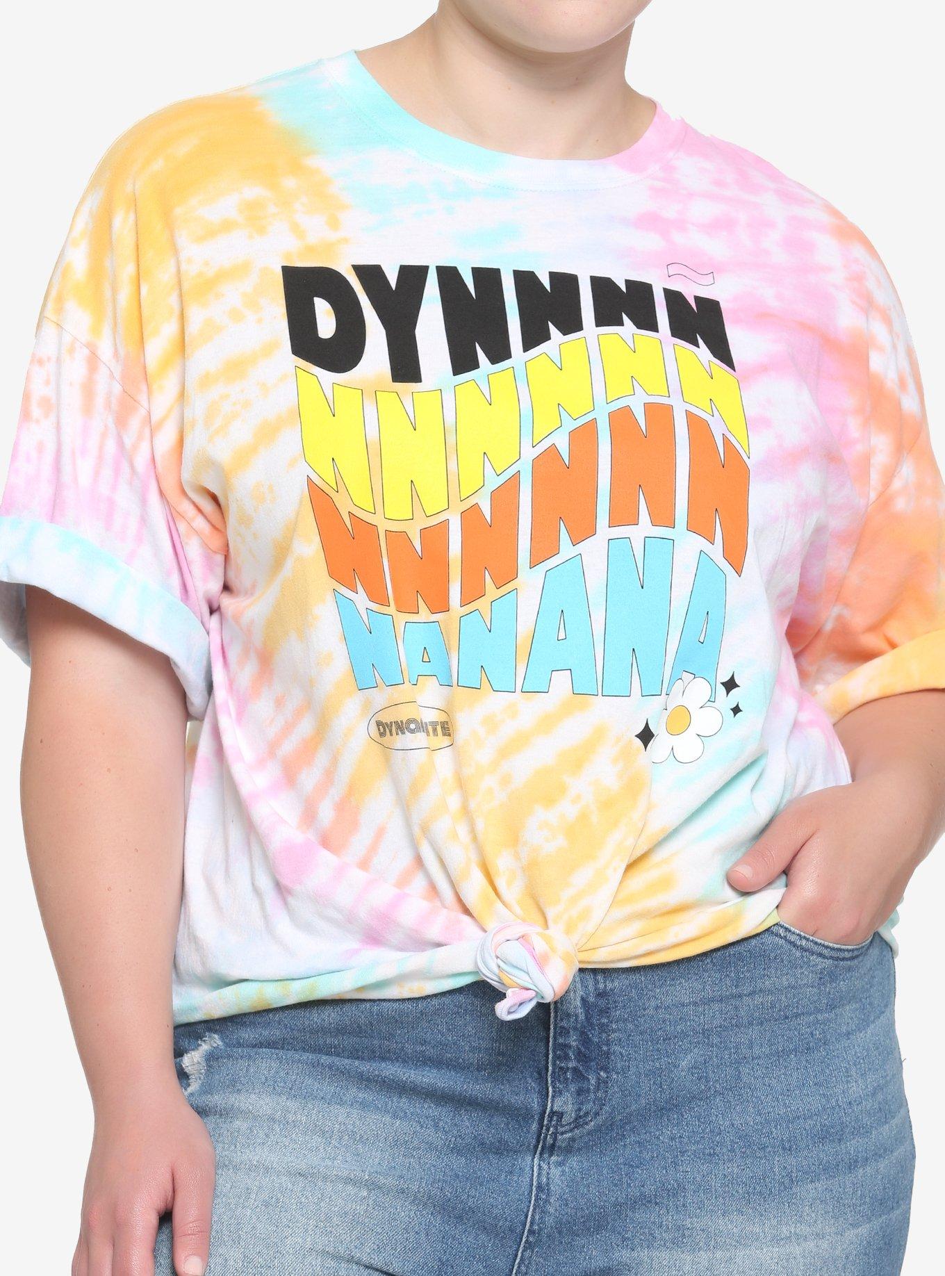 BTS Dynamite Tie-Dye Girls T-Shirt Plus Size, MULTI, hi-res