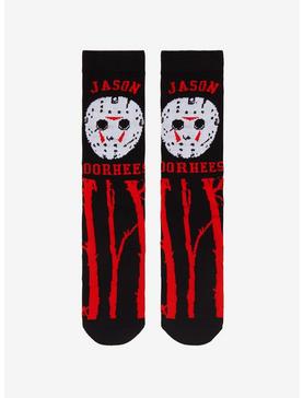 Friday The 13th Jason Mask Woods Crew Socks, , hi-res
