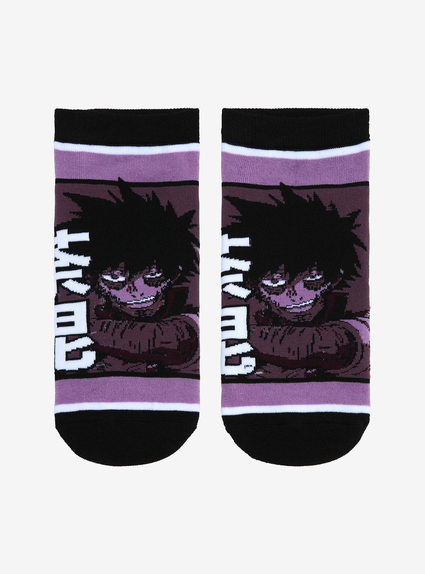 My Hero Academia Dabi Purple No-Show Socks, , hi-res