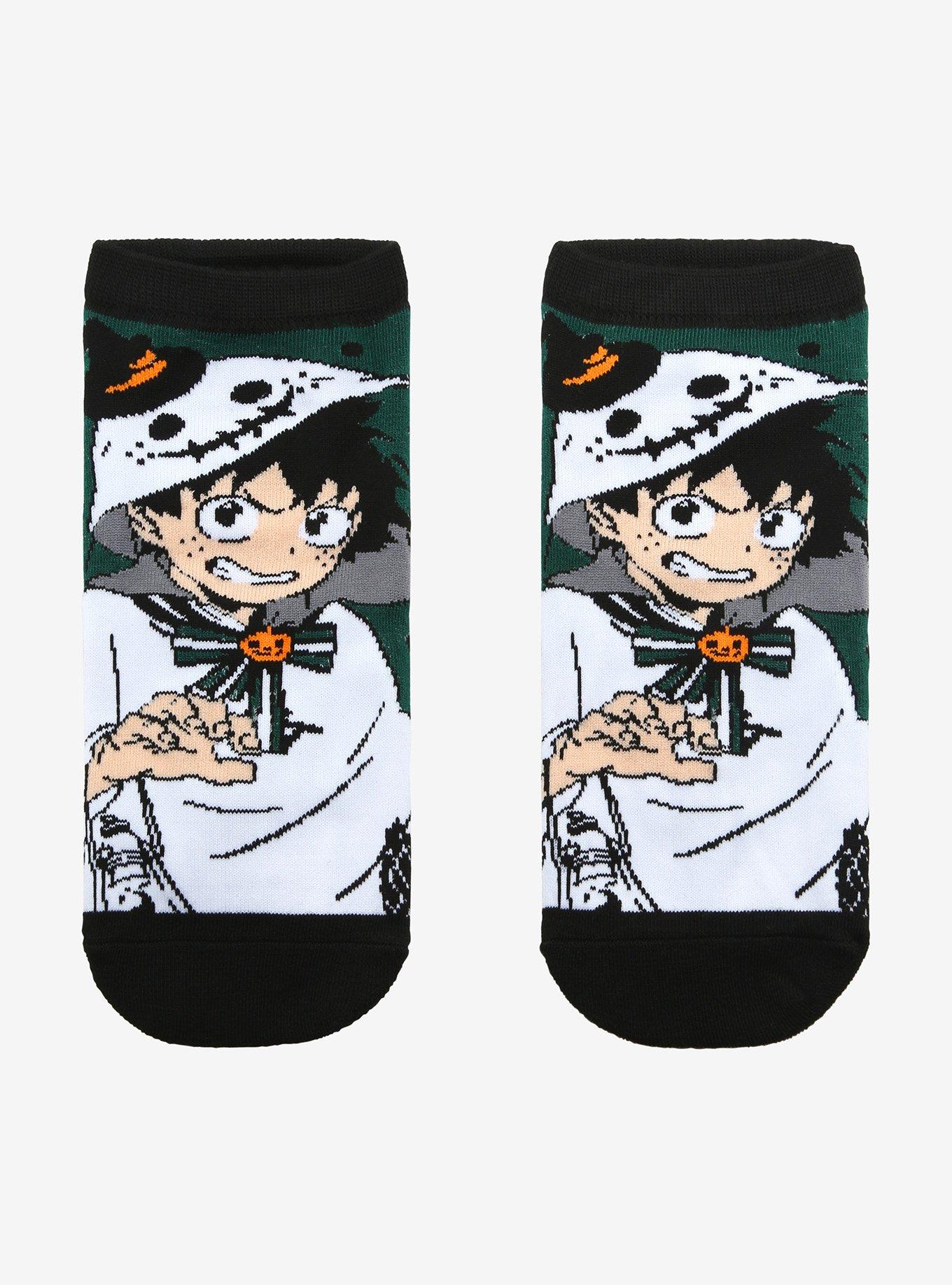 My Hero Academia Deku Halloween Costume No-Show Socks, , hi-res