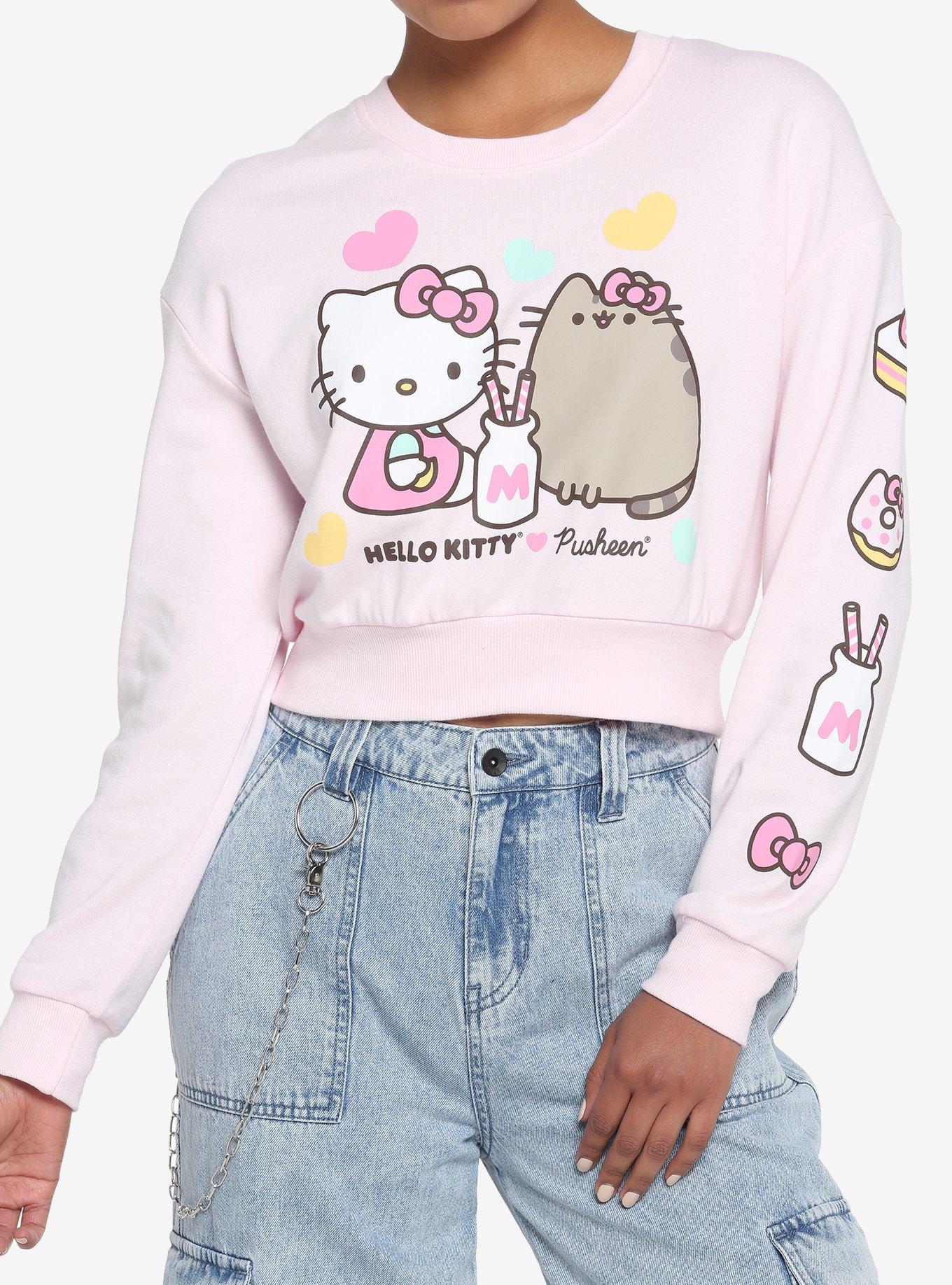 Hello Kitty X Pusheen Sweets Girls Crop Sweater | Hot Topic