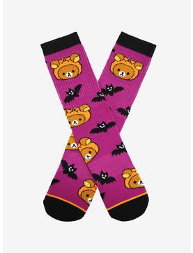 Rilakkuma Pumpkin Bats Crew Socks, , hi-res